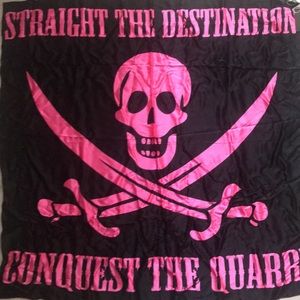 Skull silk scarf